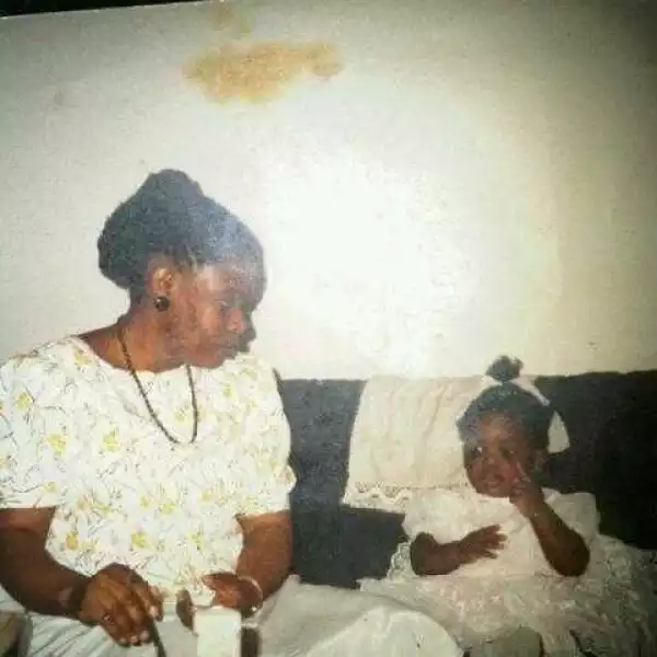 Throwback: #BBNaija Housemate Bisola As A Kid With Her Mum (Photo)